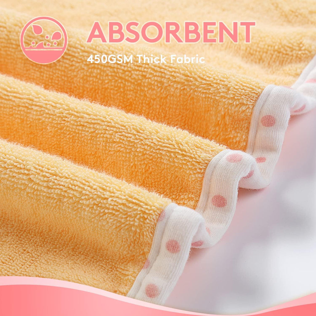 Baby Hooded Towel with Unique Animal Design Ultra Soft Thick Cotton Bath Towel for Newborn (Fawn)