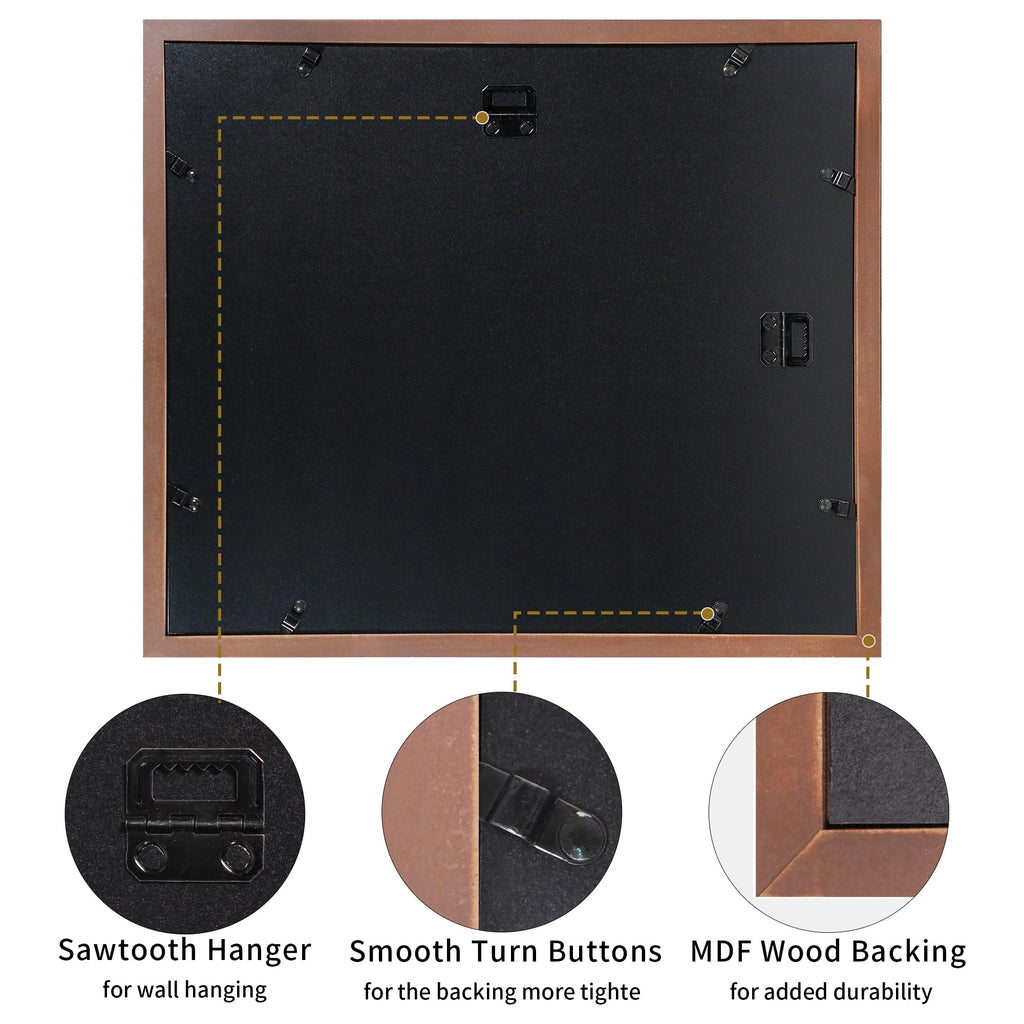 4x6 Picture Frame Collage for Wall Decor, Multiple Photo Collage Frames with Tempered Glass, 7-Opening for 4 x 6