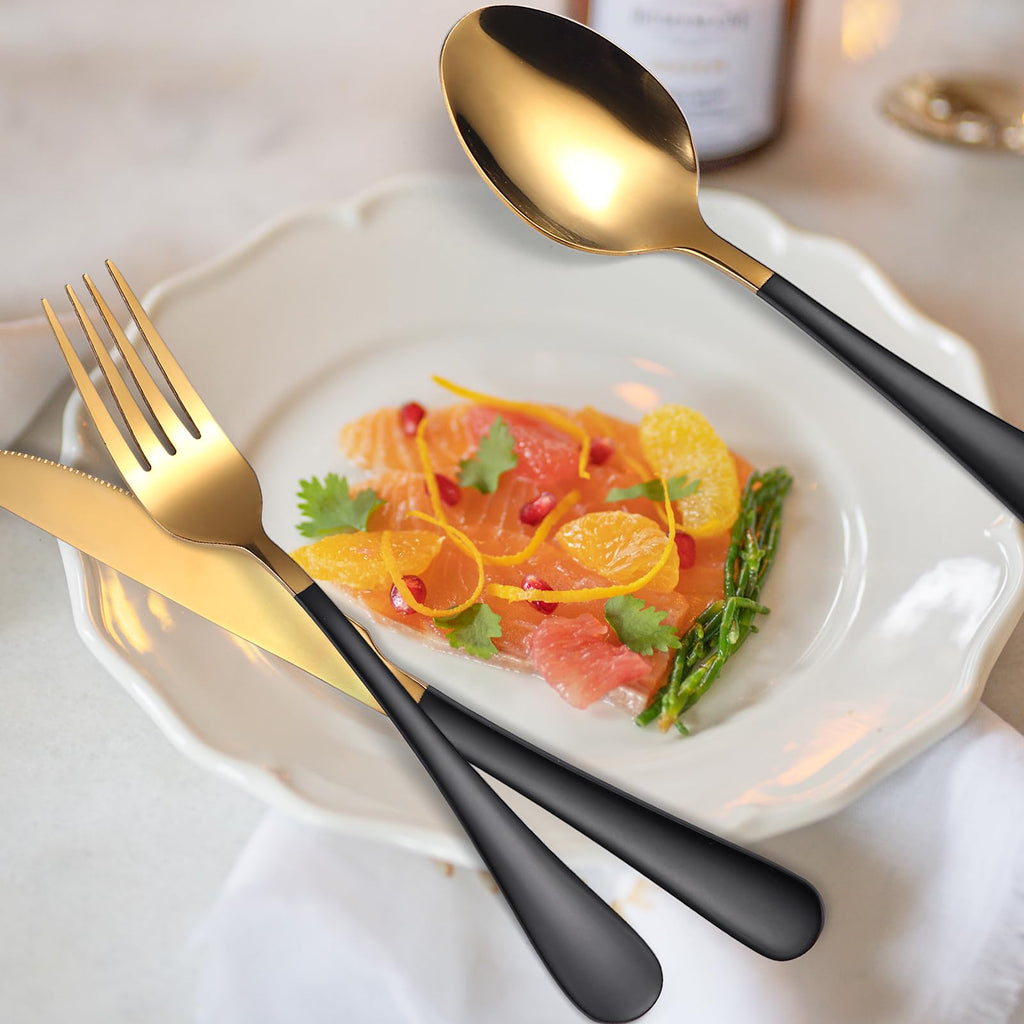 For 6, Include Dinner Knife,Dinner Forks,Dinner Spoons,Teaspoons,Silverware Set for 6, Dishwasher Safe