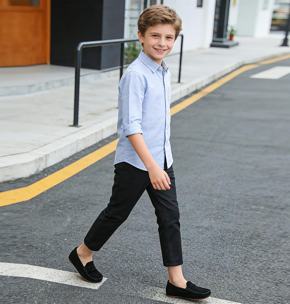 Kids' Soft Suede Slip On Loafers