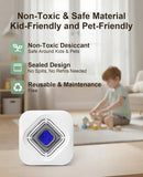 Dehumidifier for Bathroom with Color-Changing Beads, Rechargeable Small Dehumidifier for Closet