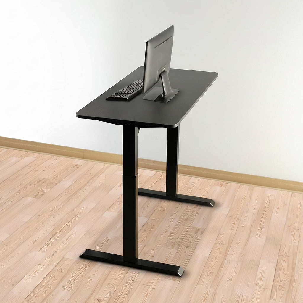 Electric Standing Desk Frame 47 x 24 Inch Tabletop - Motorized Workstation Two Leg Stand Up Desk with Memory Settings