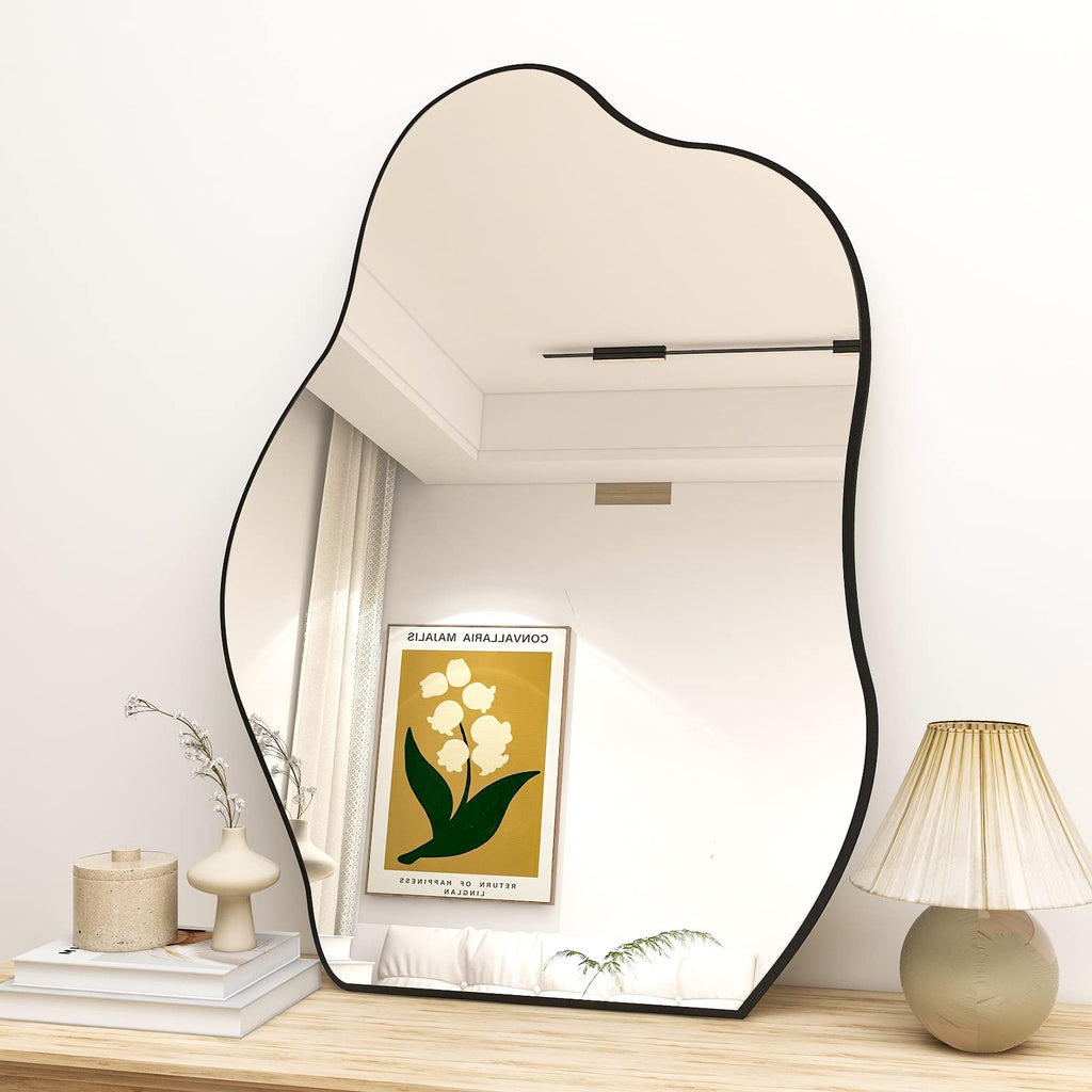 Irregular Wall Mirror, 20"x28" Bathroom Mirror for Over Sink