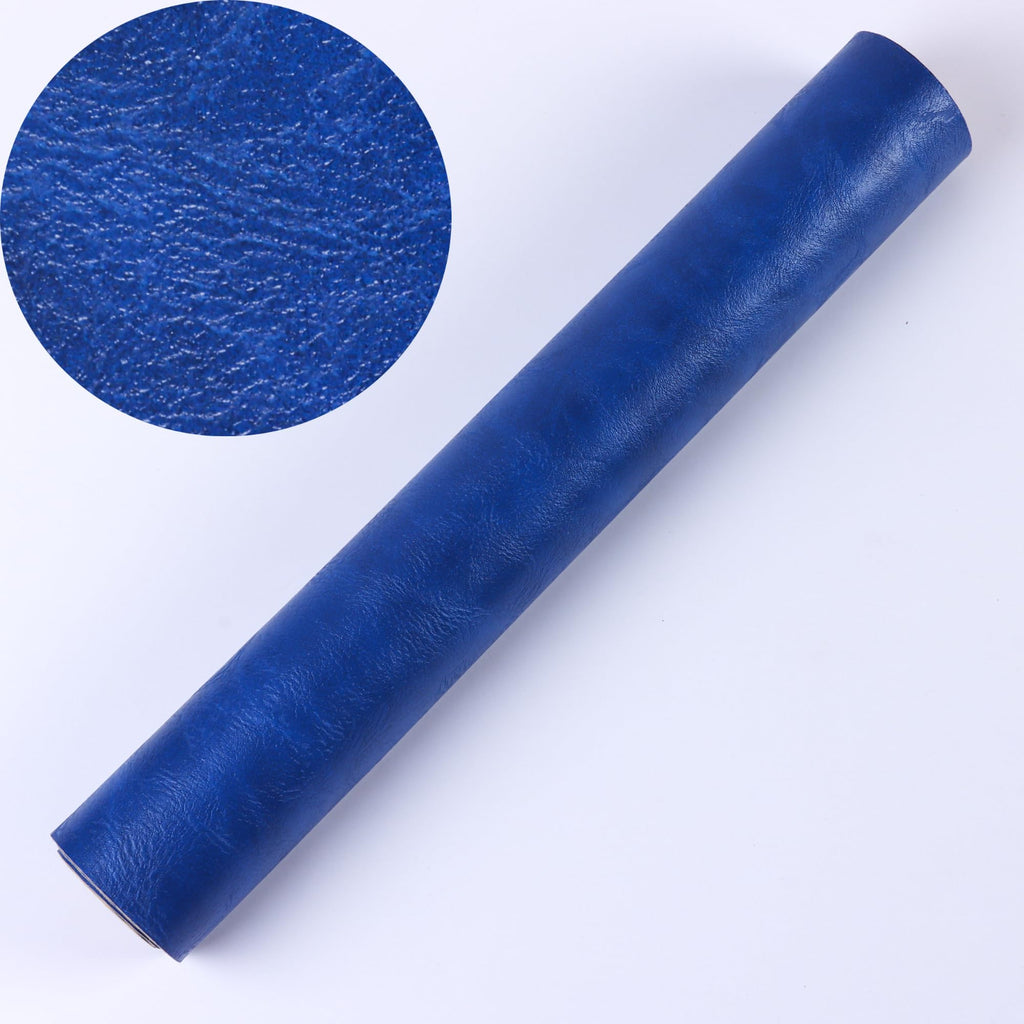 Faux Leather Sheets for Craft One Roll Soft Textured Surface Solid Leather Fabric Sheets 12" x 53" (30cm x 135cm)