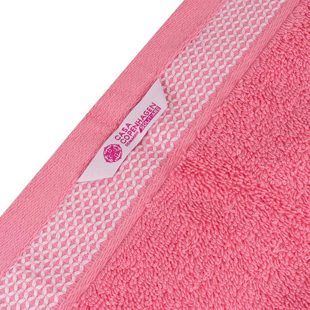 Solitaire 6Pcs 100% Egyptian Cotton Large Designer Towels Gift Set- Lavender - Pink, 2Bath 2Hand 2Washcloths, Bath