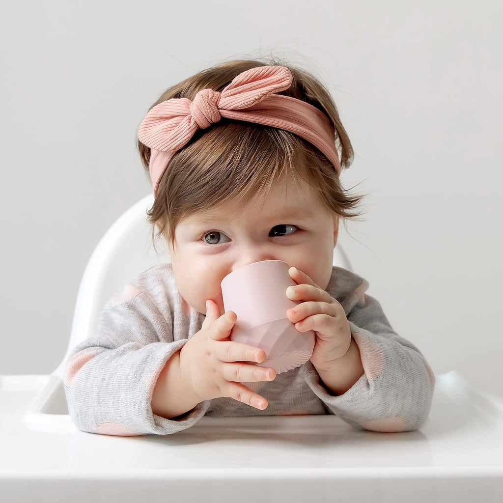 Silicone Baby Open Cup 6-12 Months, Water Training Cup, 2-Pack