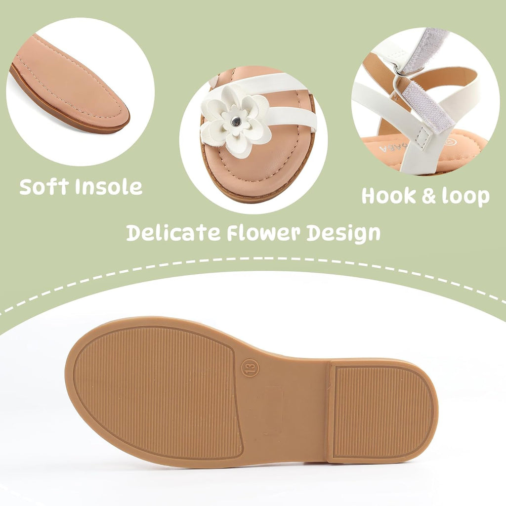 Toddler Girls Sandals Open Toe Dress Sandals for Kids