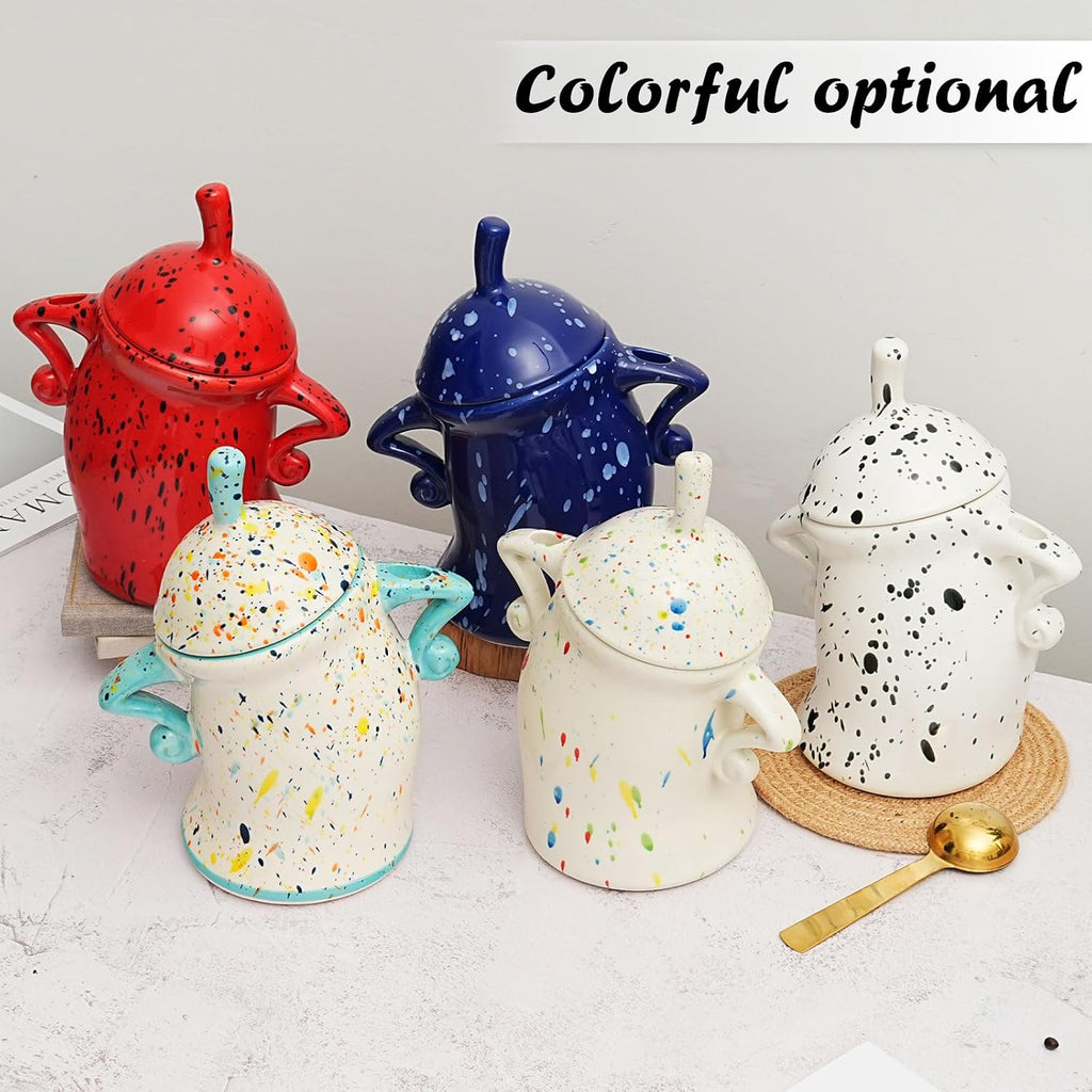 Canister with Attitude - 1.2L Airtight Sassy Canister, Ceramic Storage Canister with Lid, Sugar, Flour, Coffee