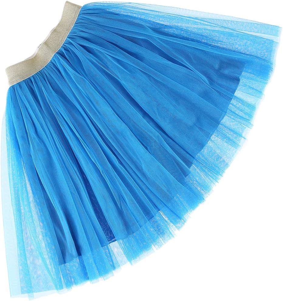 Toddler Baby Girl's Tutu A Line Knee Length Tulle Layered Long Party Skirt for Little Big Girls