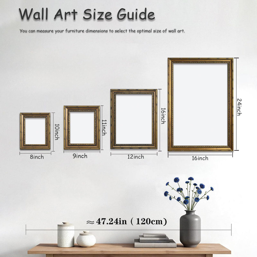 Large Dark Academia Kitchen Wall Art Gold Framed, Moody Vintage Copper Pots Still Life Canvas Print, Statement