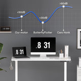 EN1 One-Piece Standing Desk 48 x 24 Inches Height Adjustable Electric Sit Stand Up Desk Home Office Desk