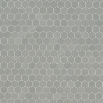 Sande Grey 2in. x 2in. Hexagon Matte Porcelain Mosaic Tile Flooring