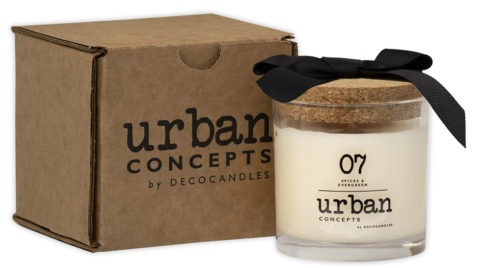 Urban Concepts by - Highly Scented Soy Candle - Long Lasting - Hand Poured in USA (9 Oz. Cork, Sicilian Lemon)