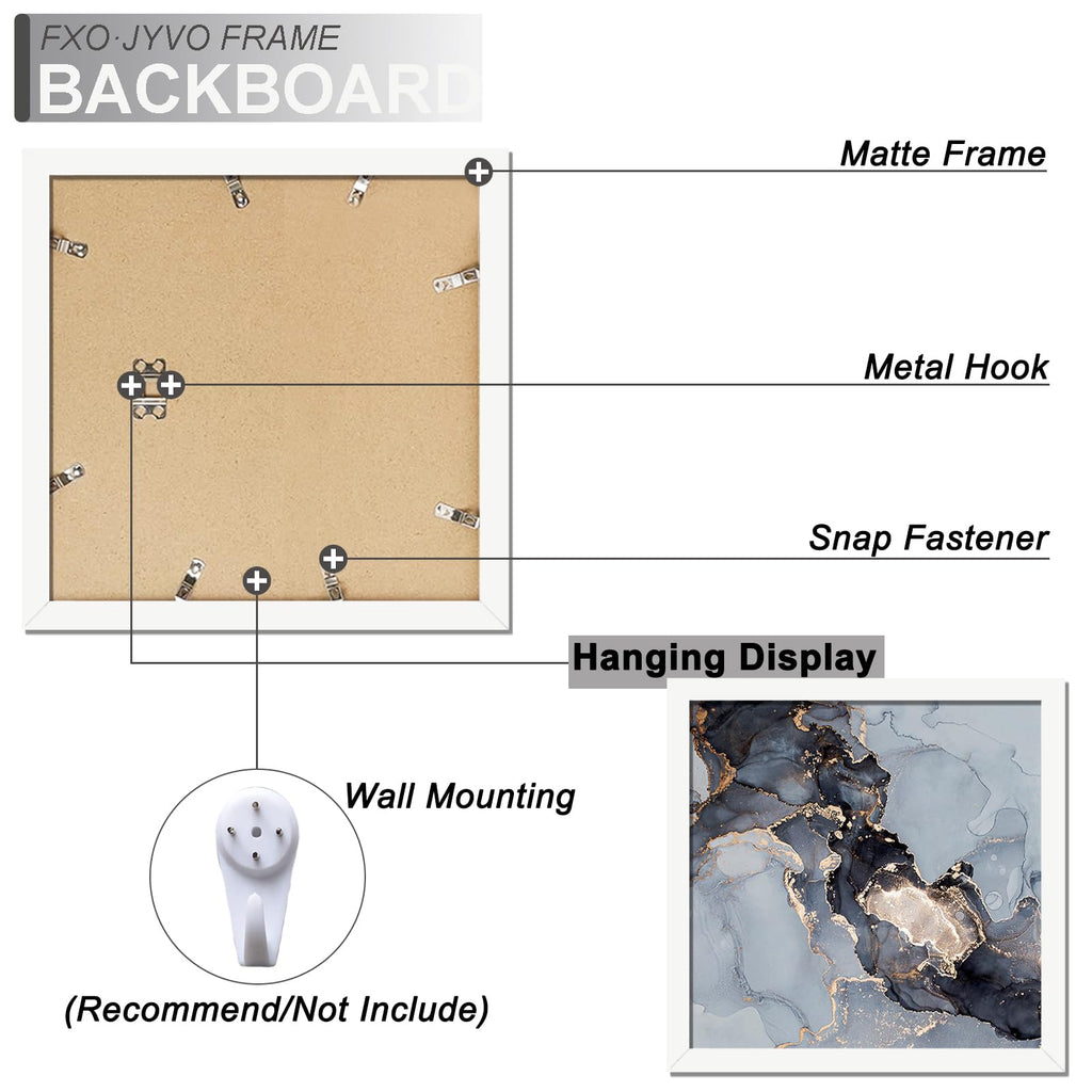 12 x 12 Frame Set of 3 Display Diamond Art Painting 30x30cm with 10x10 Mat