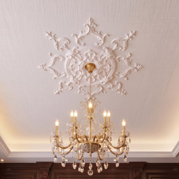 33.86 Inch Large Ceiling Medallion for Light Fixtures