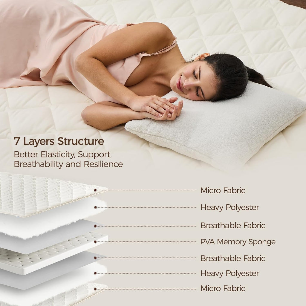Japanese Floor Mattress with Washable Cover, Folding Futon Mattresss, Tatami Mat Sleeping Pad with Thicken Memory
