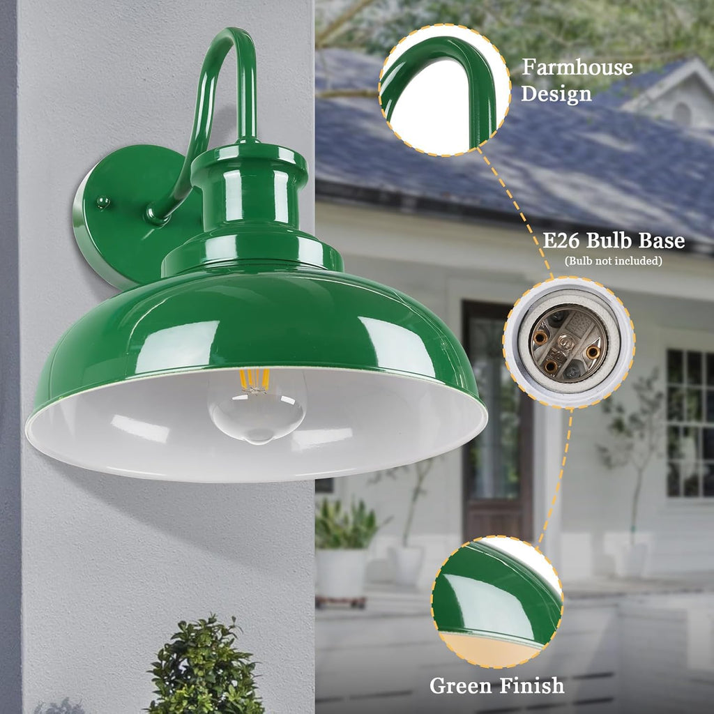 Outdoor Barn Lights - Rustic Farmhouse Exterior Mount Lights, Vintage Indoor/Outdoor Wall Lighting Fixtures