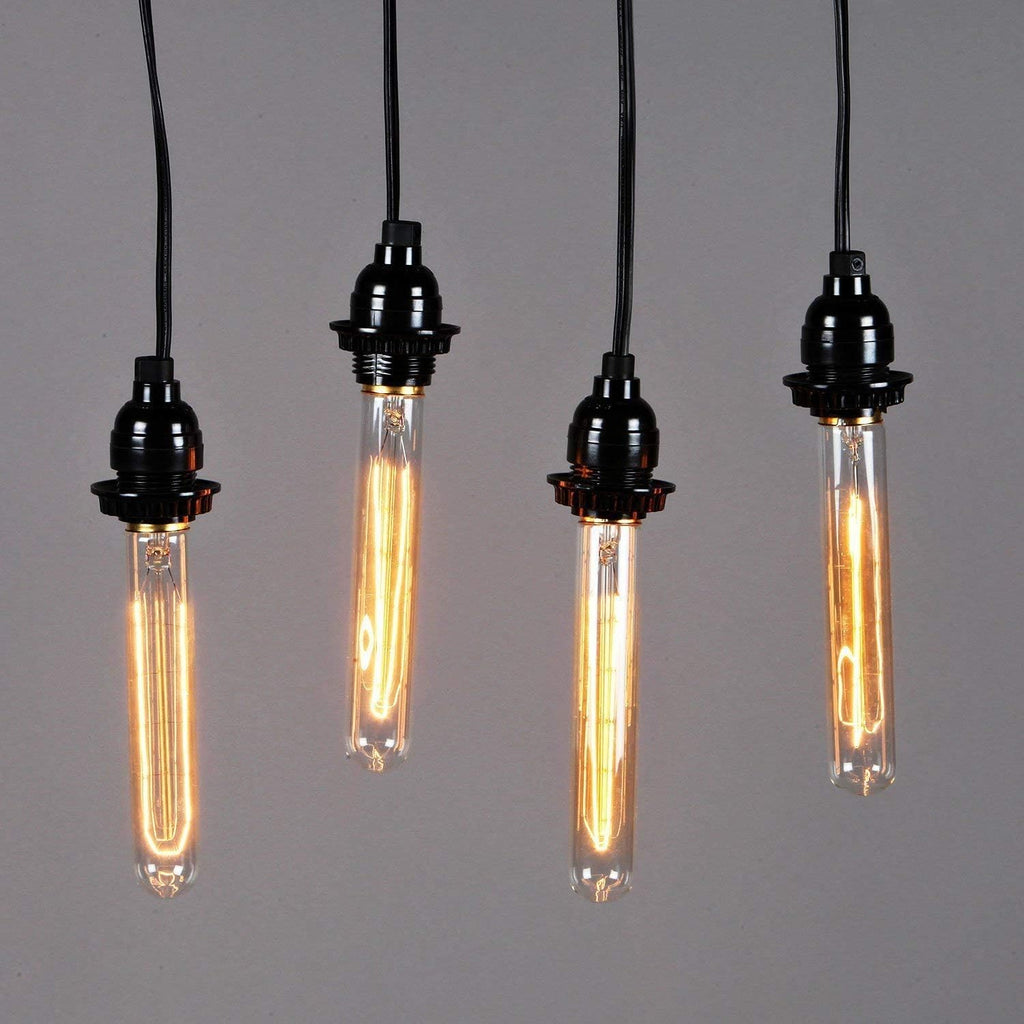 Base, T10/T30 Tubular Vintage Edison Light Bulbs 25W T185 110V Dimmable T30 Antique Incandescent Light Bulb