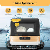 Countertop Dishwasher, 800W 110V Mini Dishwashers with 3 Washing Programs & 360° Spray