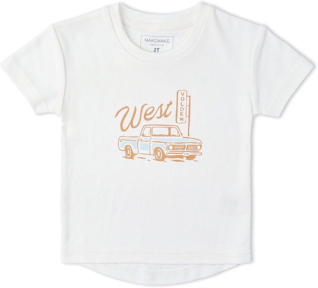 Certified Organic Cotton Spring Summer Top & Bottom Set for Baby & Kids- Wild West, 12-18 Months