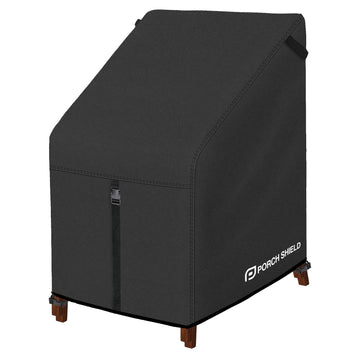 Patio Stackable Chair Cover 27W x 33D x 46H inch, Black
