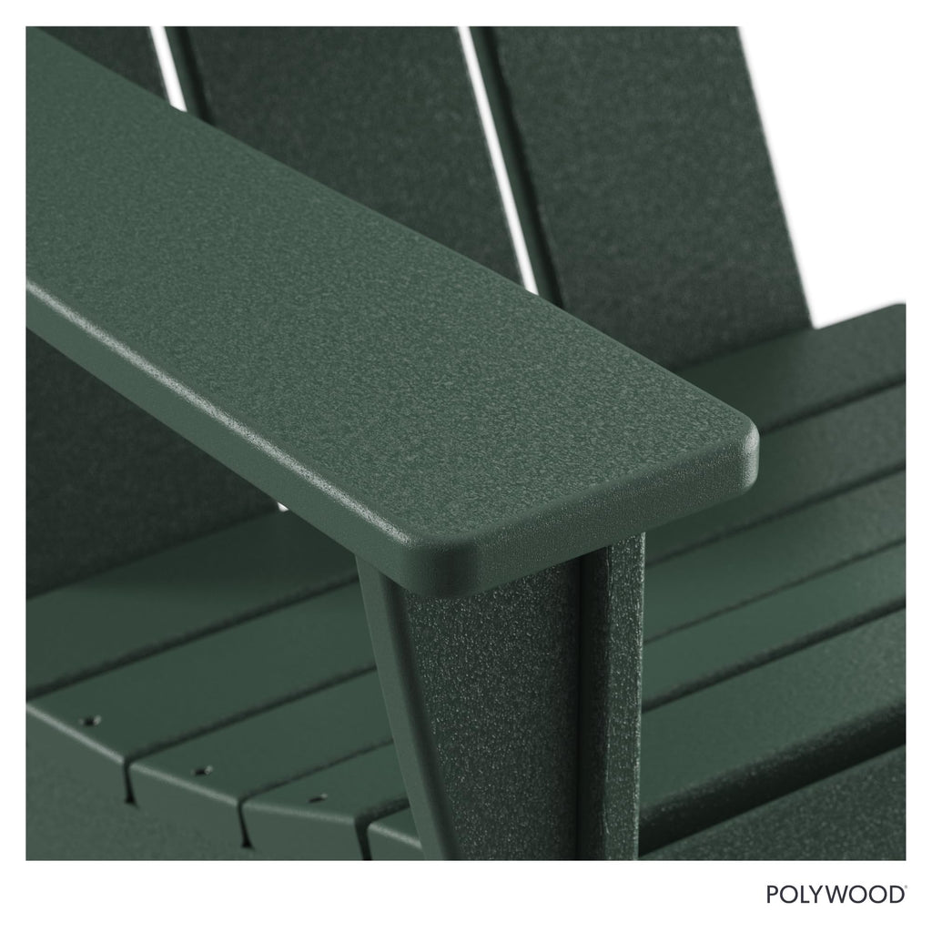 Modern Adirondack Chair - All-Weather Outdoor Lawn Adirondack Chairs - HDPE, Fade-Resistant & Durable Outdoor