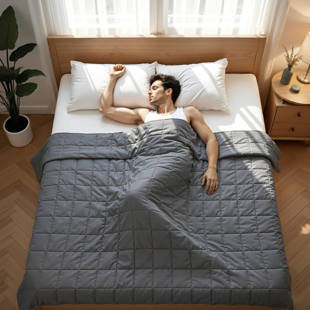 Weighted Blanket for Adults Queen Size Heavy Blanket, 20 lb 60" x 80" | 20 lbs, 60" x 80", Breathable Cotton with
