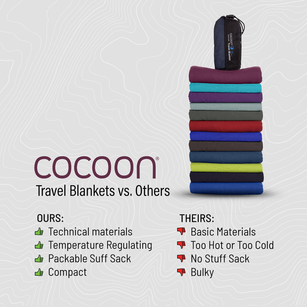 Merino Wool/Silk Travel Blanket - Graphite