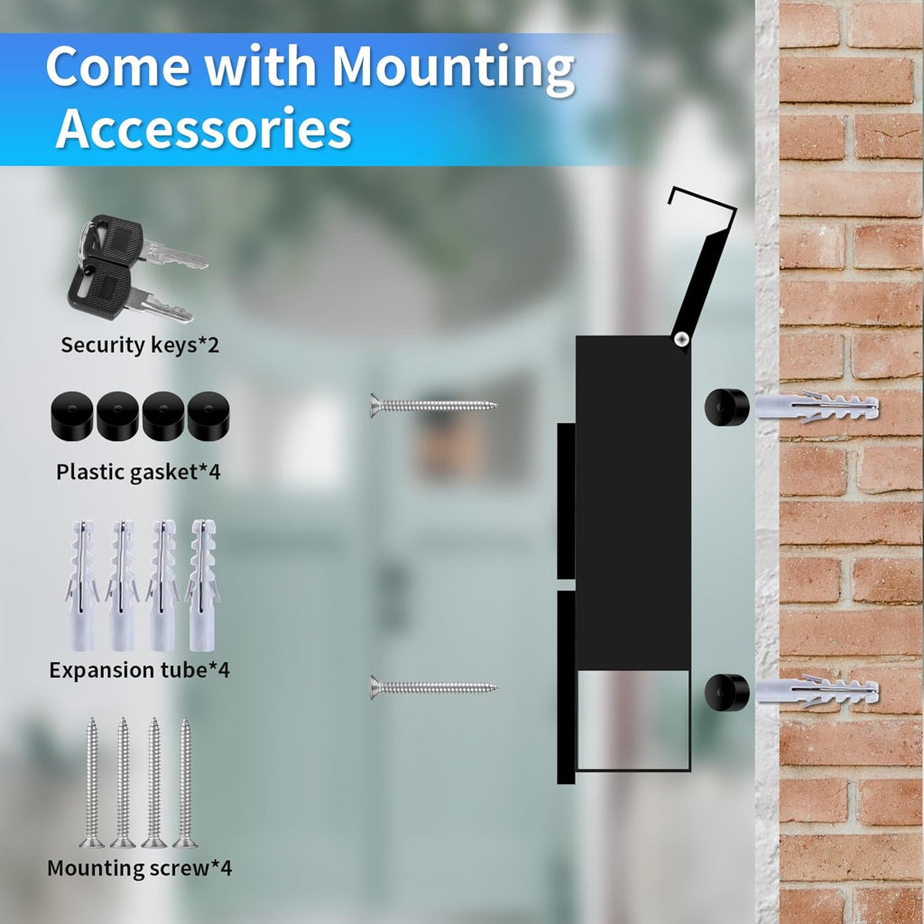 Wall Mount Mailboxes, Modern Drop Mailbox Key Drop Mail Box