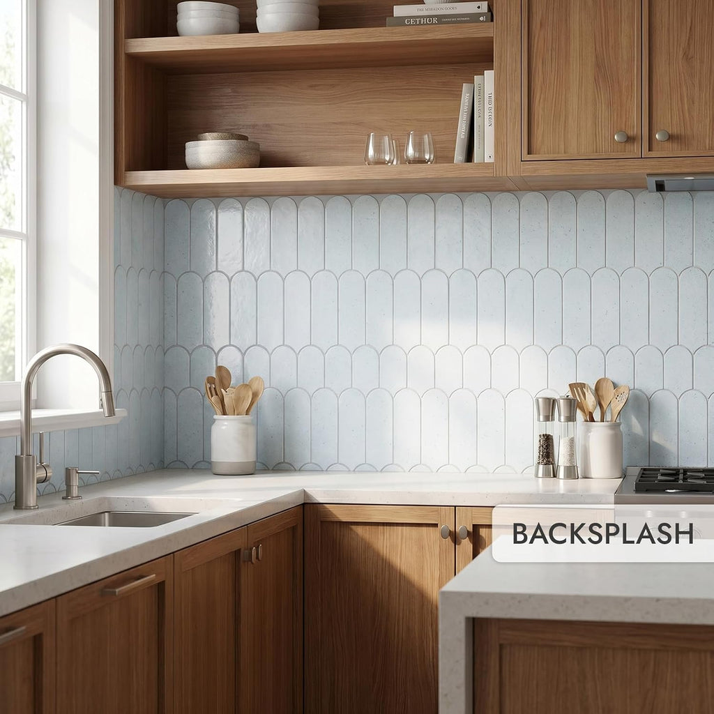 Oasis Tile Popsicle Namint | 3x9 Matte Ceramic Tile | Durable aqua matte mosaic ceramic for backsplashes, showers &