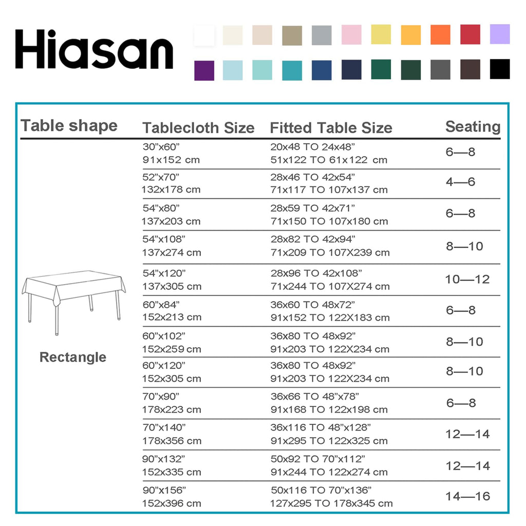 Light Yellow Rectangle Tablecloth, 60 x 84 Inch, 1 Pack