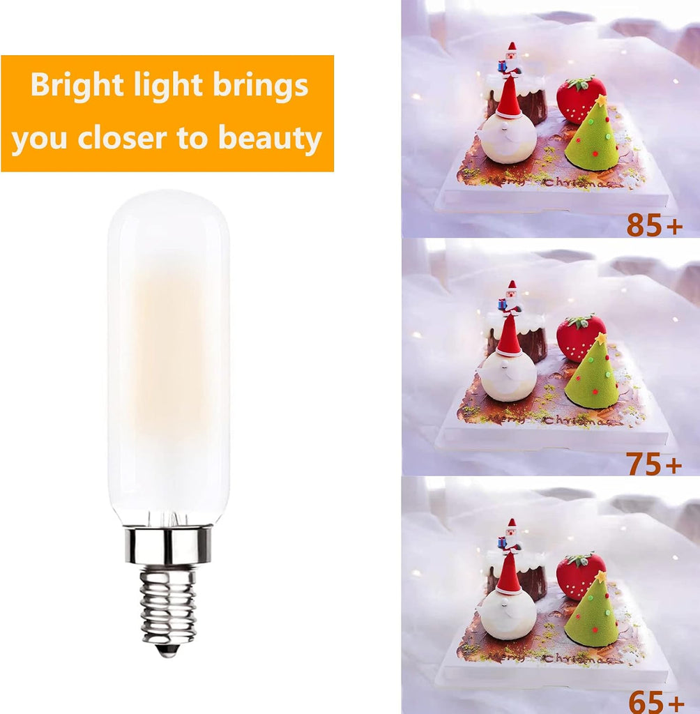 E12 Edison LED Light Bulbs 60 Watt Equivalent Dimmable 3000K