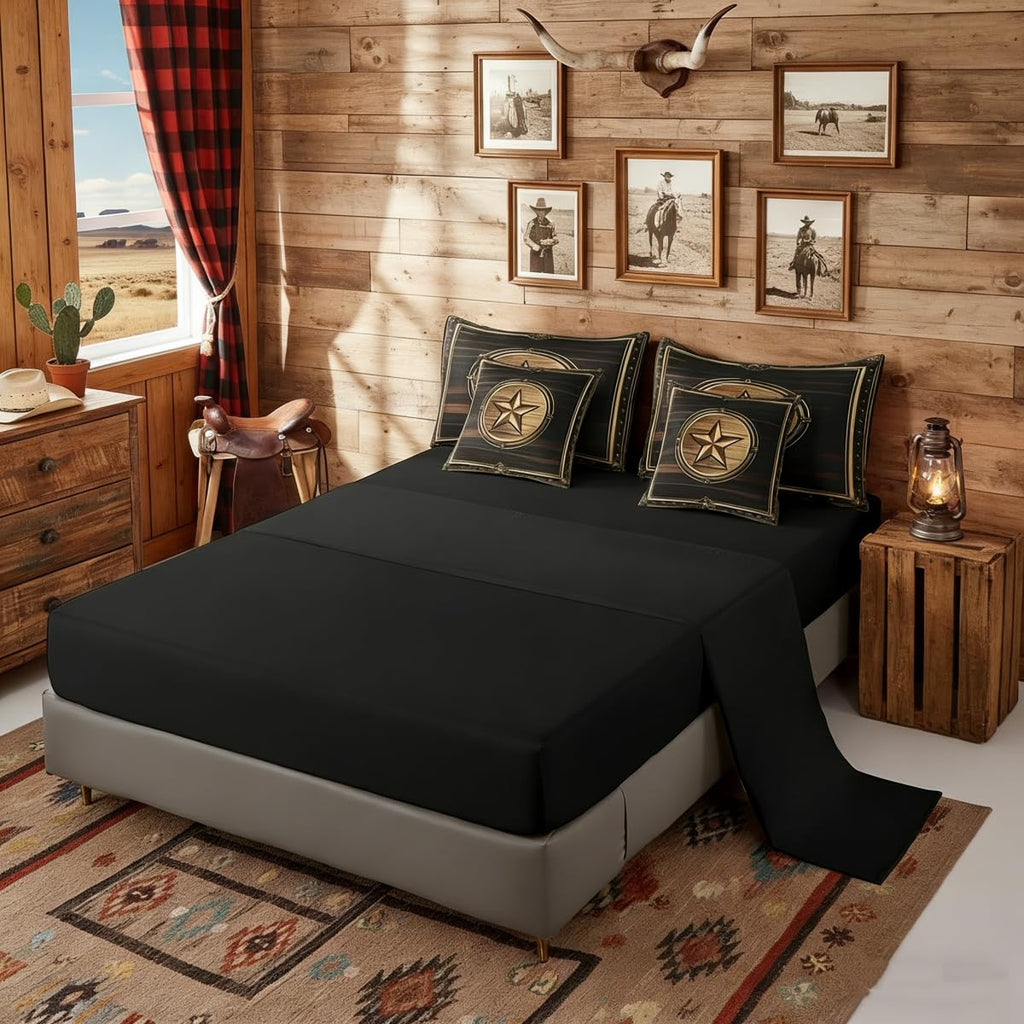 7 Piece Western Texas Star Comforter Set