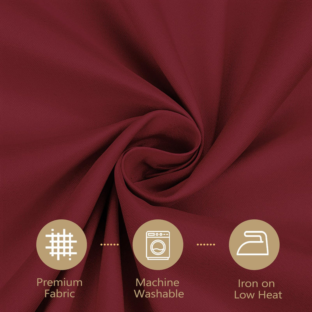 Burgundy Tablecloth Rectangle 60 x 102 Inch, 8 Pack