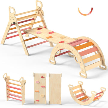Triangle Set, Toddler Climbing Toys Indoor 7in1 Foldable
