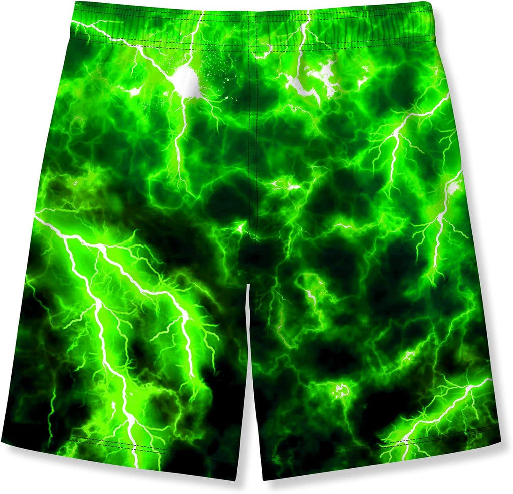 Boys Swim Trunks Quick Dry Bathing Suit with Mesh Liner