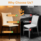 Lightdot Dining Chairs Set of 2, Velvet Comfortable Seats, Mid-Century Modern Living Room Chairs