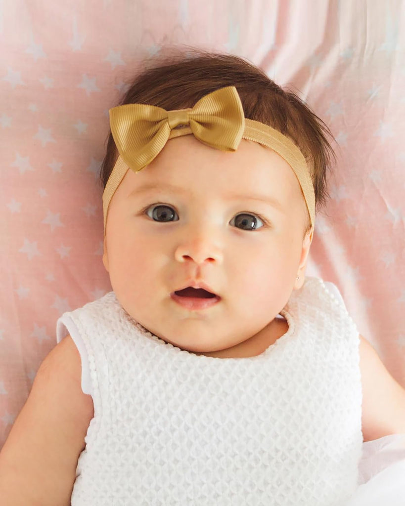 40pcs Baby Girls Bows Headbands Elastic Hairband Ribbon Bow Hair Accessories for Newborns Infants Toddlers and Kids