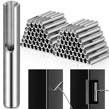 80 Pack 316 Stainless Steel Invisible Cable Railing Kit, 1/8''