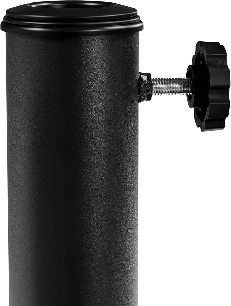 18'' 26.5lbs Outdoor Patio Umbrella Base Round Heavy Duty Umbrella Stand Pool & Garden, Black