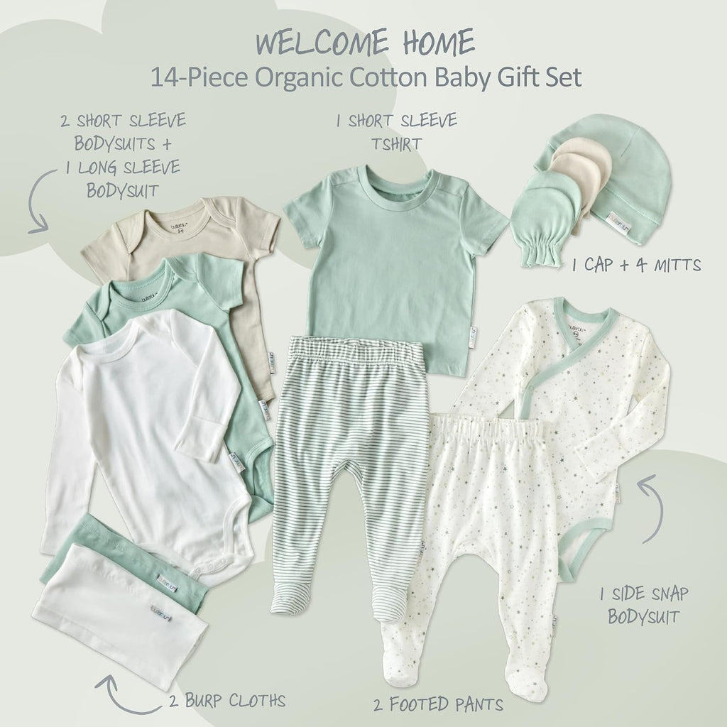 Welcome Home Piece Baby Gift Set 100% Organic Cotton in Box