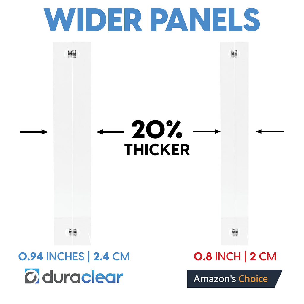 DuraClear 4x10 Acrylic Frame - Frameless Panoramic Photo & License Display - Sleek, Modern Design for Elegant Decor