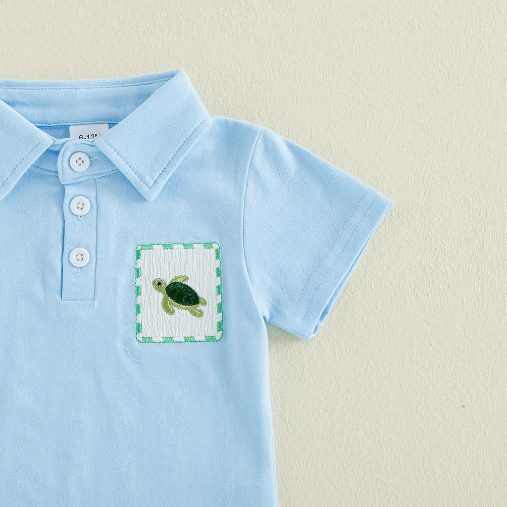 Toddler Baby Boy Summer Clothes Short Sleeve Collared Shirts and Shorts Set with Pockets 2 Piece Outfit