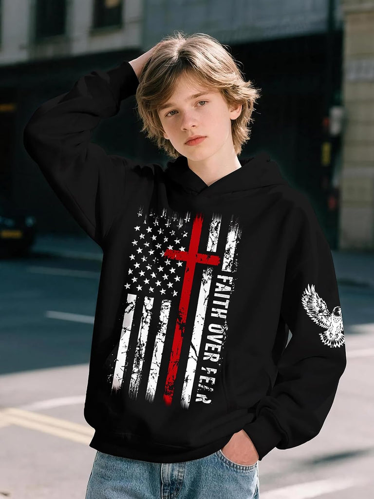 Boys Graphic Hoodie Sweatshirt, Cool Hoodies for Teen Boys and Kids Youth