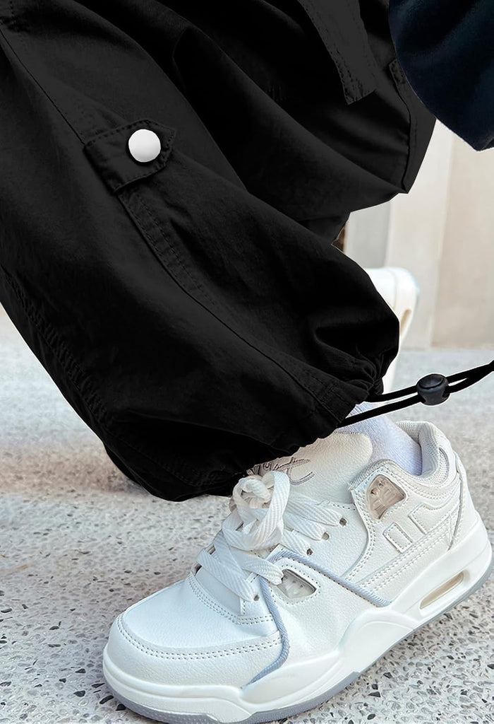 Boys Baggy Wide Leg Cargo Pants