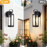 2 Pack Exterior Lighting Fixtures, Outdoor Wall Light with Clear Glass