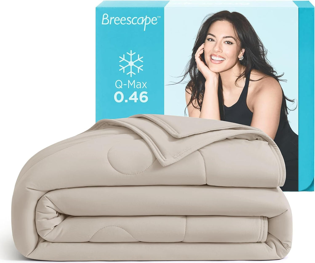 Cooling Comforter Blanket - BlendTek Q-Max>0.46 Tech, Cooling Blanket for Hot Sleepers & Night Sweats Relief