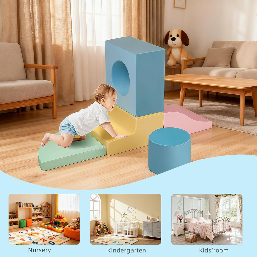 Climbing Toys for 1 Year Old, Baby Foam Climbing Blocks Indoor