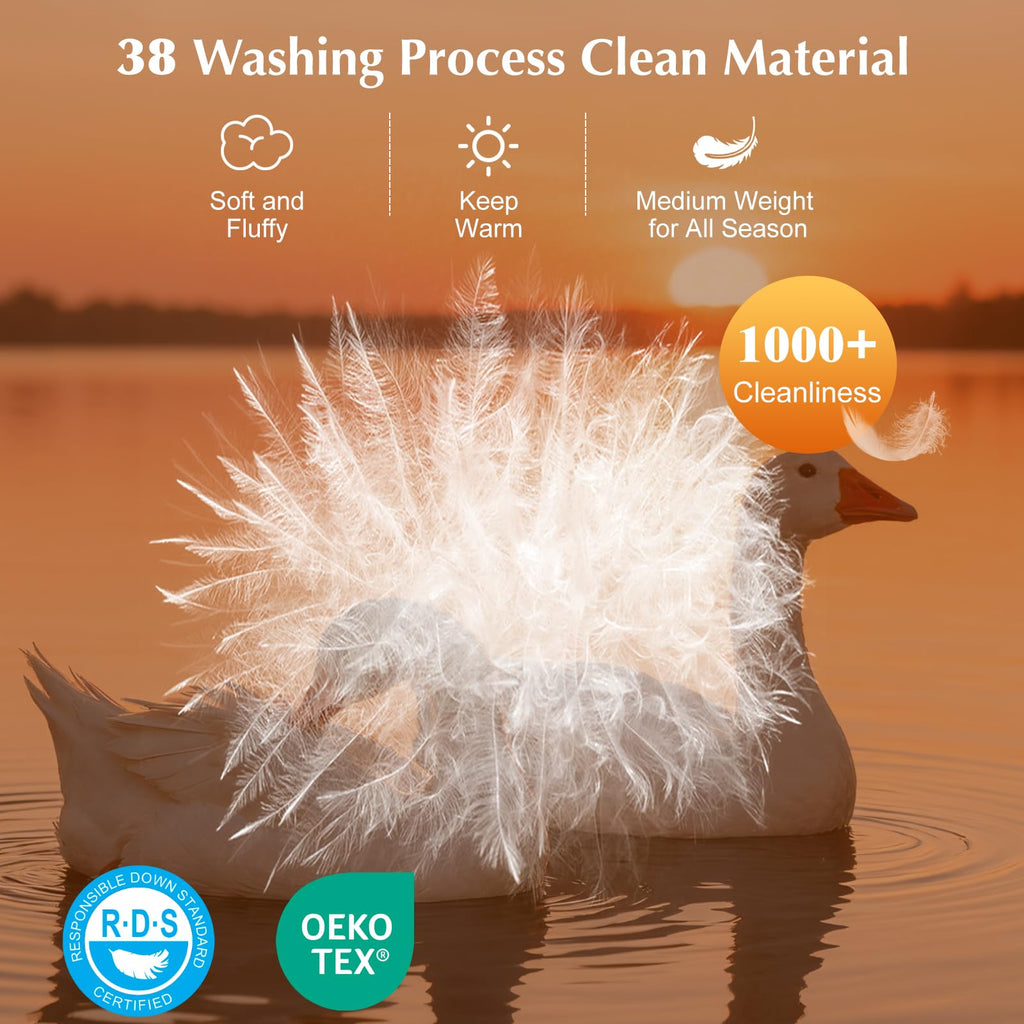 75% Canadian Luxury Goose Down Comforter Duvet Insert Oversized King Size