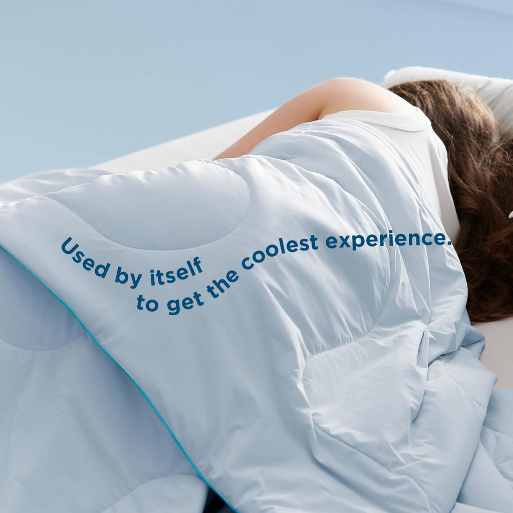 Cooling Blankets for Hot Sleepers, King Size, Blue, 104"x90" | Cooling Comforter, Cold, Ice, Cool, Breathable